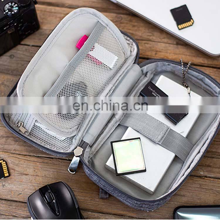 Travel Gadget Electronics Accessories Organizer Bag Portable Date USB Cable Storage Organizer Bag For Cord Charger Phone