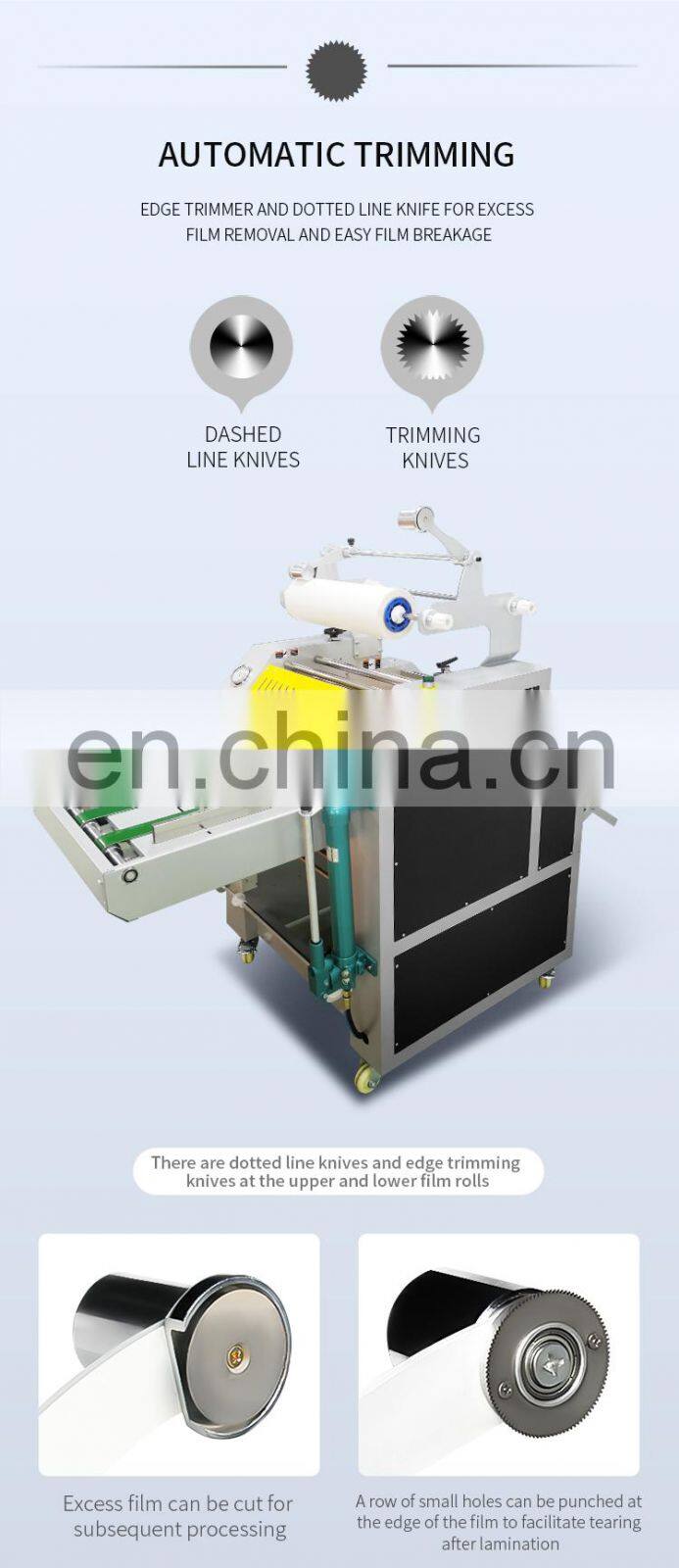 SRL-49HH Samsmoon Factory Hydraulic Hot Roll Laminator Automatic A3 Paper Feeding Laminating Machine