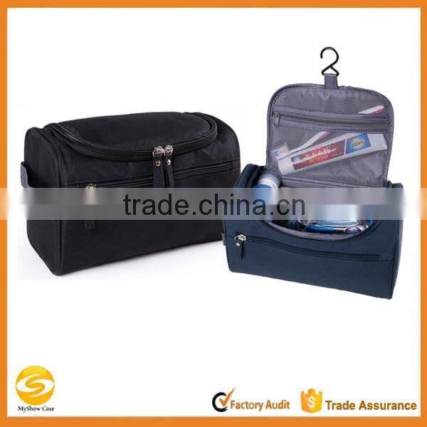 men cosmetic travel toiletry bag,black makeup travel wash bag,mens hanging travel toiletry bag