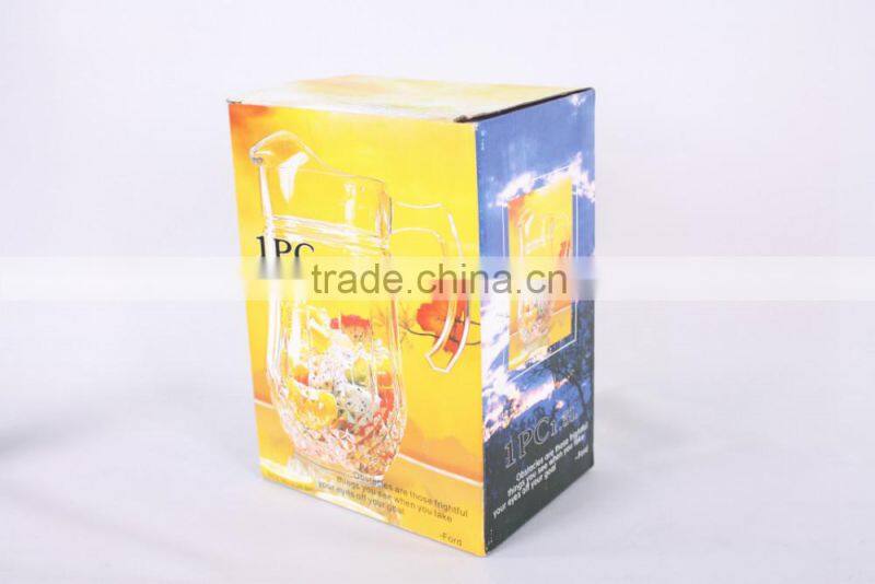 1.0L clear heat-resisting glass water jug with lid/glass tea pot