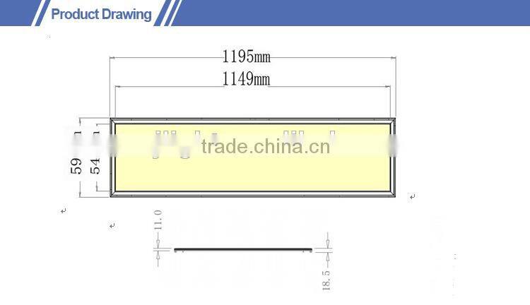 2015 Best quality warranty 3 years CE ROHS approved 54w 120x60cm led panel light factory