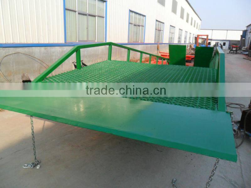 6 ton mobile hydraulic container loading dock ramp lift/ yard ramp