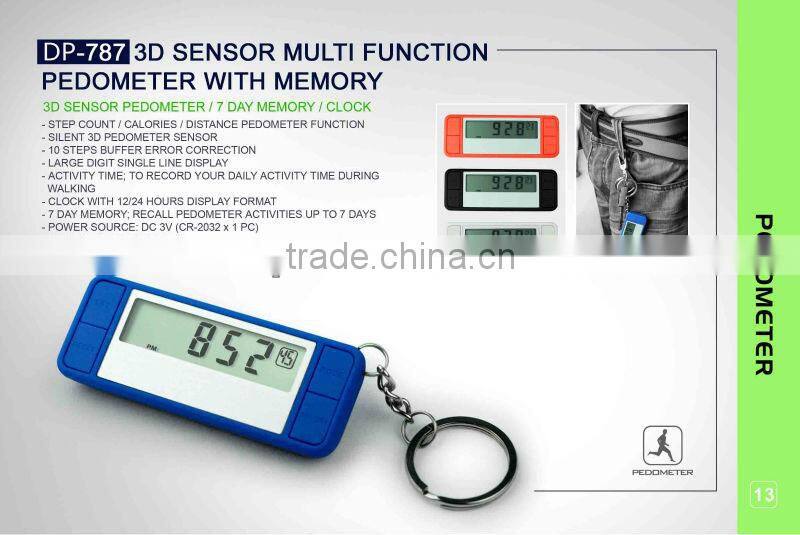*(DP-775)*Buttonless step counter /3d sensor pedometer target calorie counter