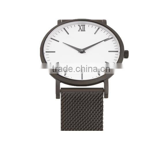 Wrist Watches Guard Stainless Steel Chain Black Color Clear Luxury Watch