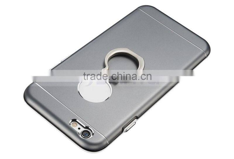 Aluminum Full Cover Hard Mobile Phone Case Alloy Case With Ring Holder For iPhone 6S 6