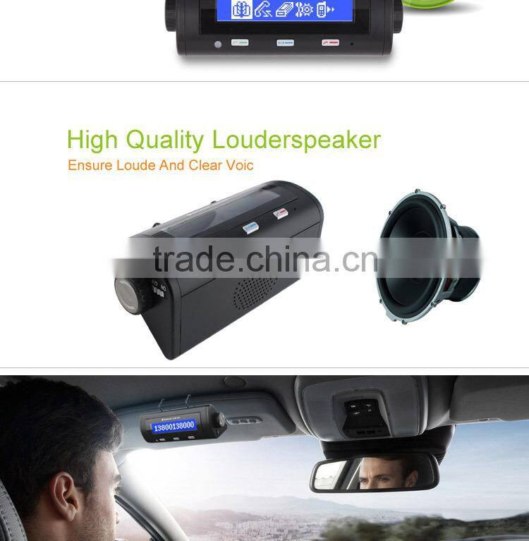 Sun Visor Bluetooth Handsfree Car Kit with Phone No. Display, Aux Bluetooth Car Kit with Car Charger