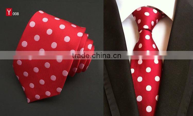 100% Silk Man's Dot Solid Tie Causual Business Wedding Party Luxury Necktie