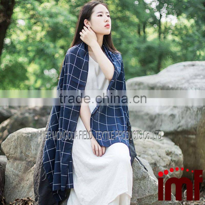 Checkered Plaid Fashion Summer Shawl