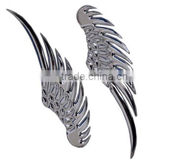 3 d stereo metal car post/angel/metal/car sticker/angel wings