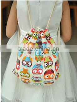 hot style canvas drawstring backpack