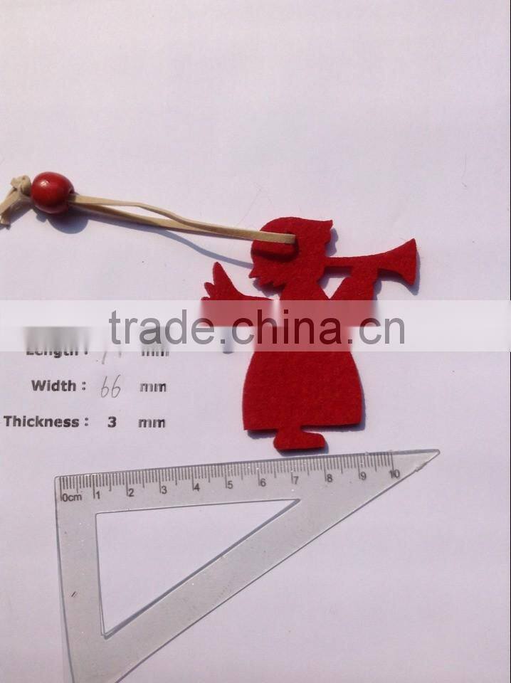 3mm thickness felt indoor christmas tree decoration-star