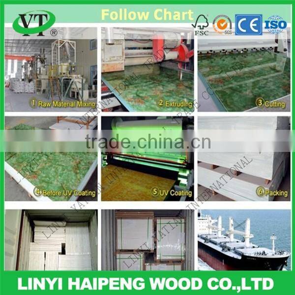 imitation marble pvc board interior panel sheet for wall decoration