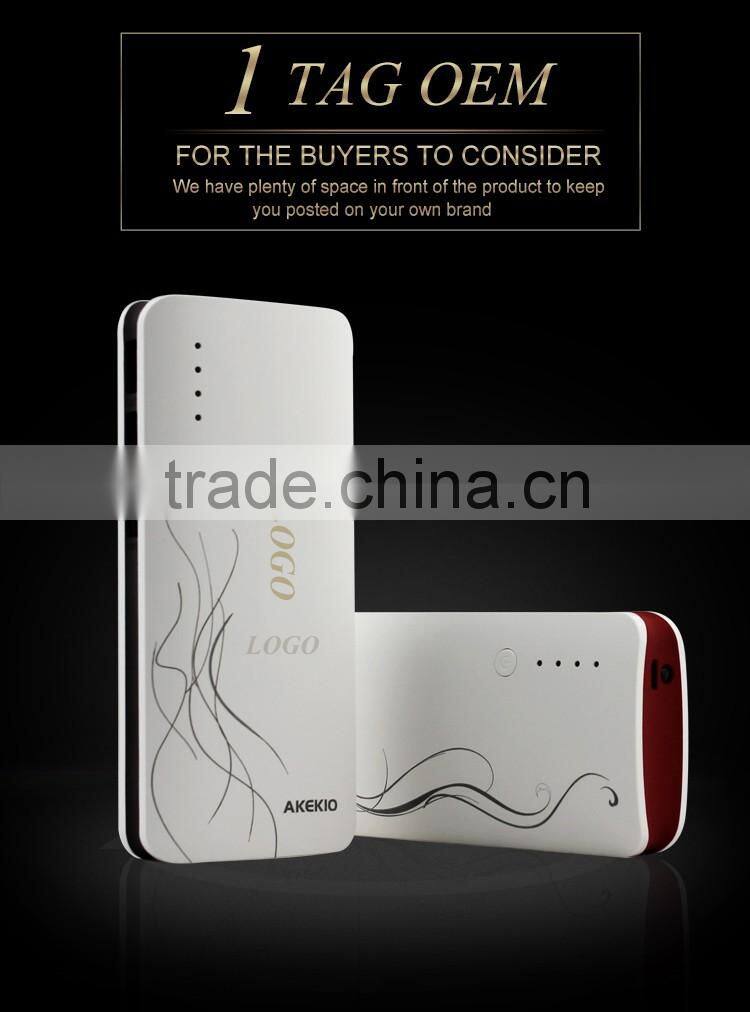 Fast charging light weight high efficiency 13000mah portable mobile tablet power bank