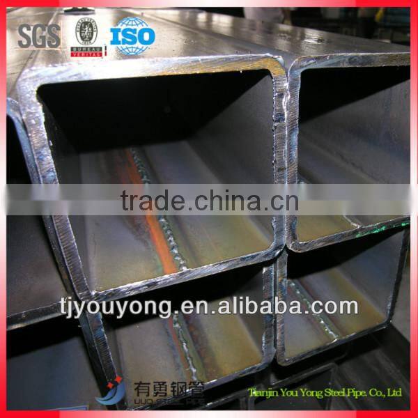 china manufaturer construction material weight ms square pipe 50mm