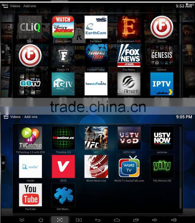 T95 Amlogic S905 4k M8 Android TV Box , Quad core TV Android Box with Android 5.1 OS, Kodi16.0 install Free Movies TV Box