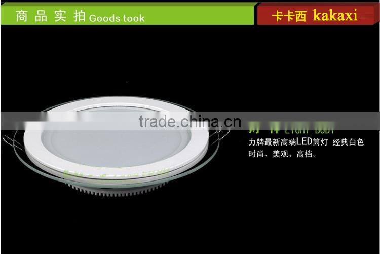 Round Glass LED Panel Light 6w 12w 18w SMD5730 LED Round Kitchen Lamp LED Ceiling Light