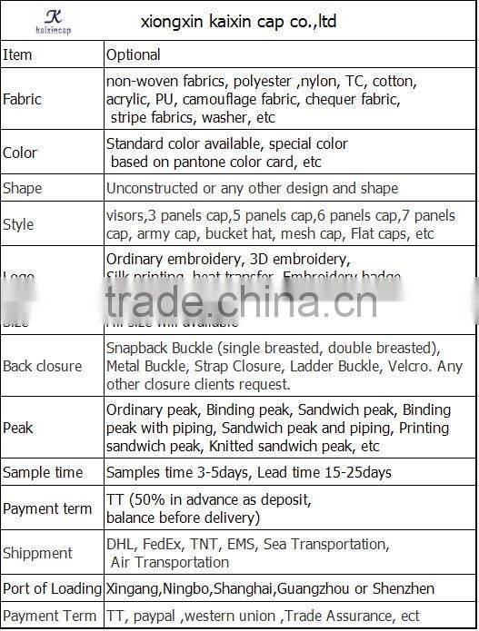 fashion high quality 100% cotton and printed soprt sun visor