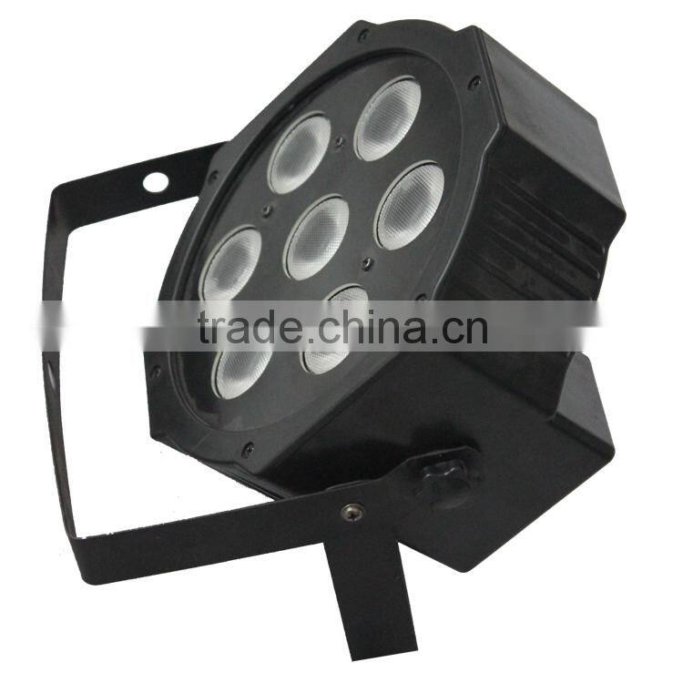 cheap par light 7pcs 10w led flat par can light