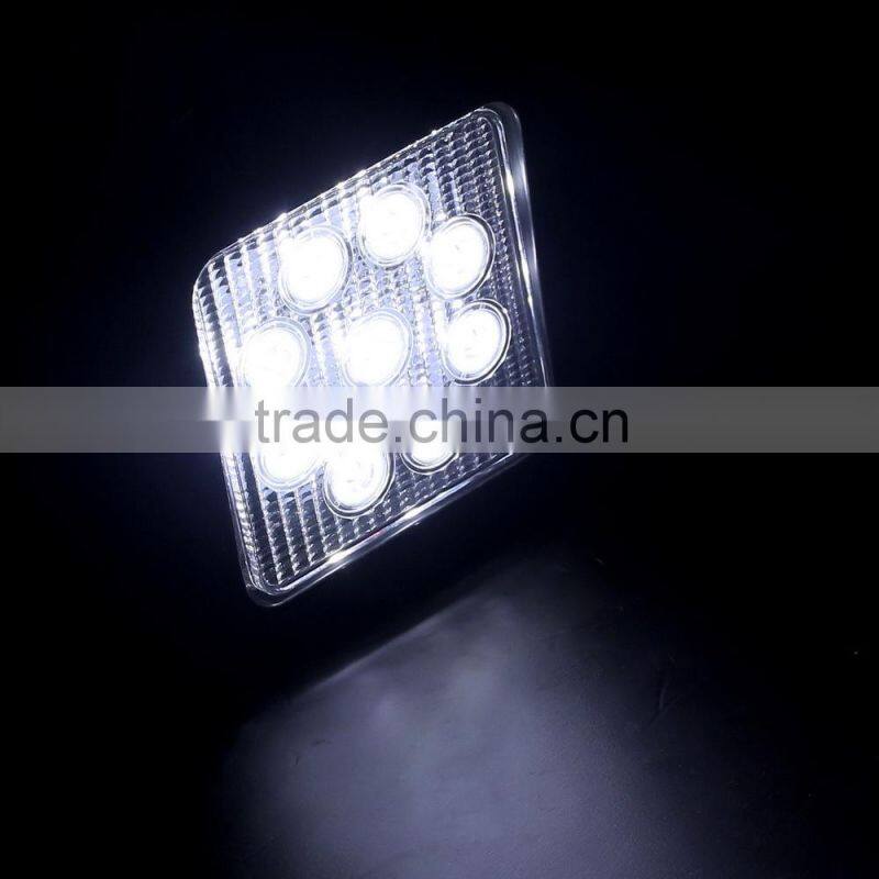 commercial electric led work light 27w driving on motocycle