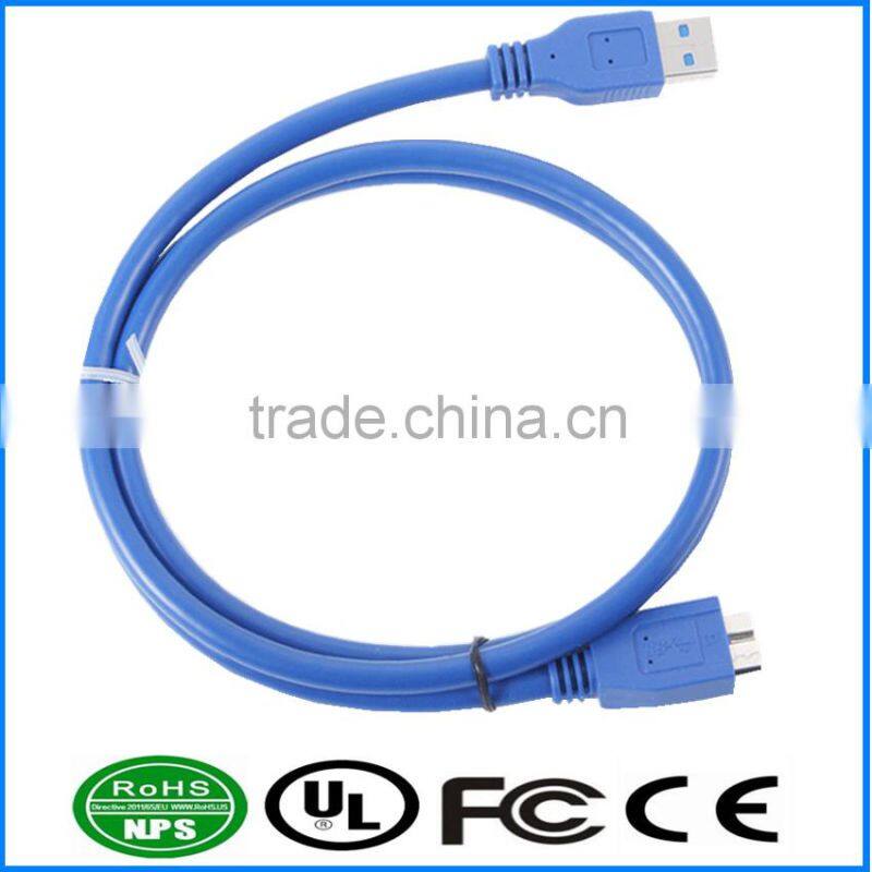 USB3.0 Datacable AM-MicroB Superspeed Connecting Line High Speed Standard 9 Core Datawire For Samsung Charging Cable