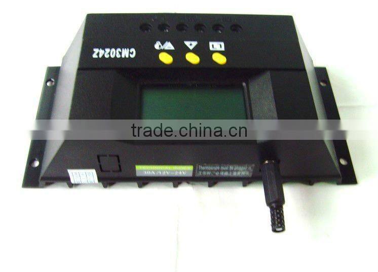 LCD display 30A solar controller (12V/24V auto detect)
