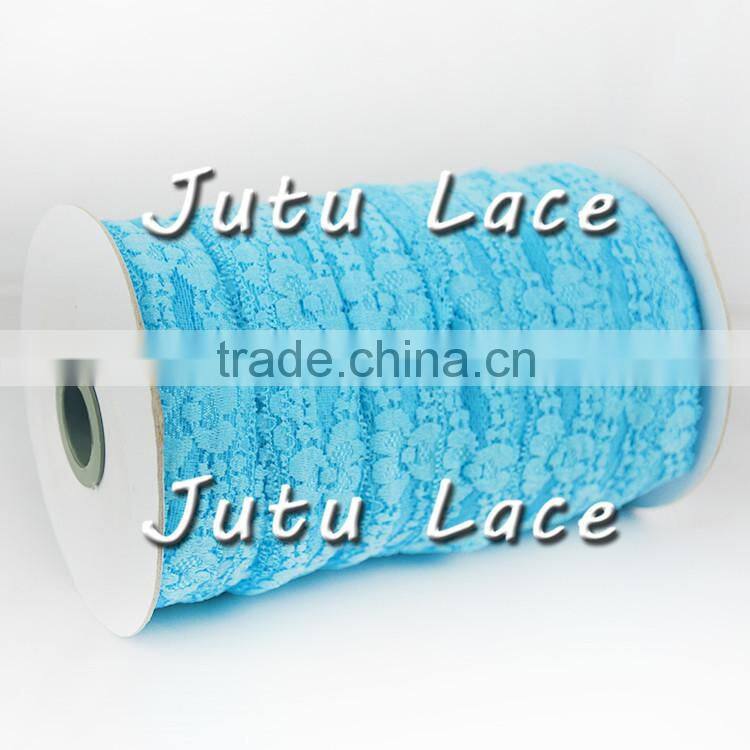 Fold Over Elastic Lace Fold over Elastic Cord Elastic Headband Elastic Lace FOE Hair Bow Tie DIY