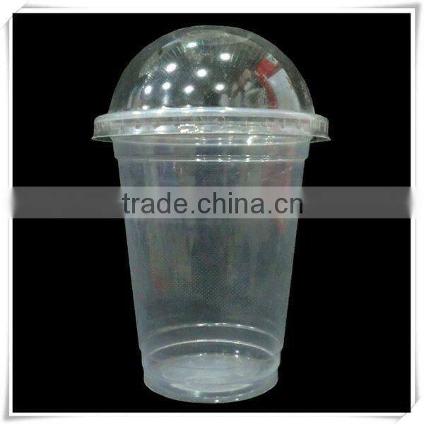 Disposable PP 420ml Water/Milk/Coffee/Juice Cup with Cap