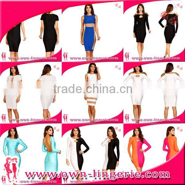 Sexy neck halter backless punk clothing women gothic clubwear bodycon mini dress