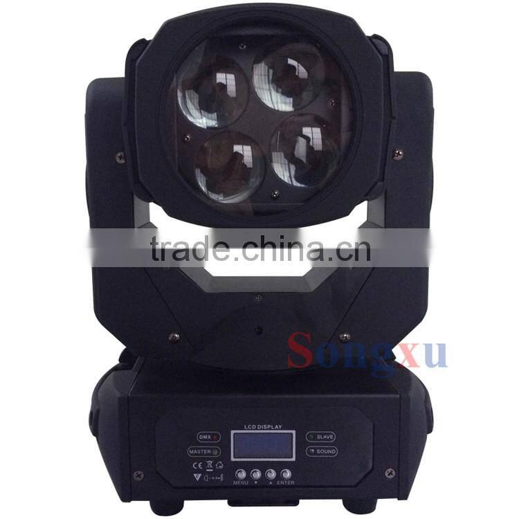 best factory price 4x25w new hot product competitive price led wash moving head for stage used