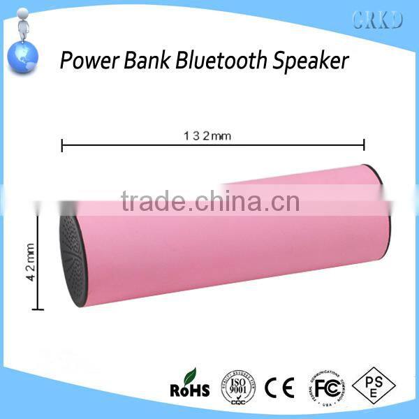 2015 new creative mobile power bank 4000mah with bluetooth speaker