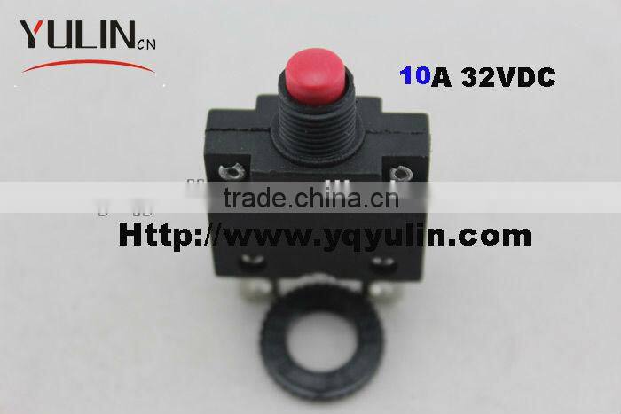50pcs/lot red 10A Mini Size overload protector switch