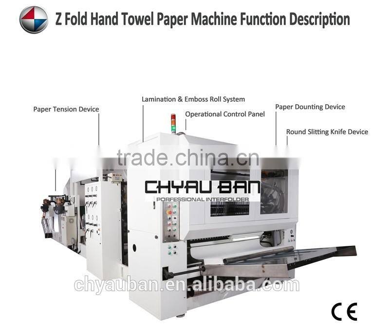 Bundle Package Z Folding Lamiation Hand Paper Towels Dispenser Machine