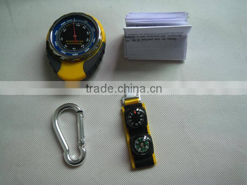 Outdoor sport 4 in 1 digital watch altimeter barometer with compass thermometer