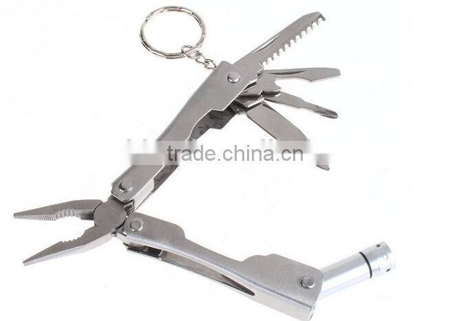 outdoor camping multi functional pliers with LED light