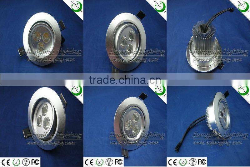 3W ceiling high power led downlight
