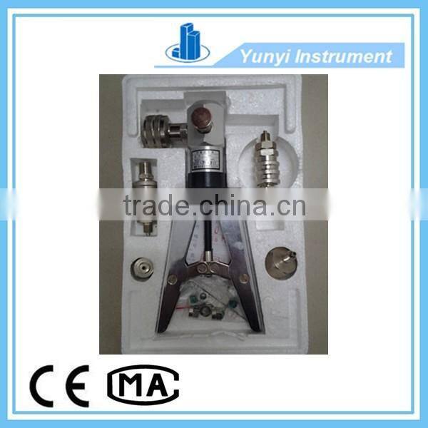 Pneumatic hand pressure calibrator