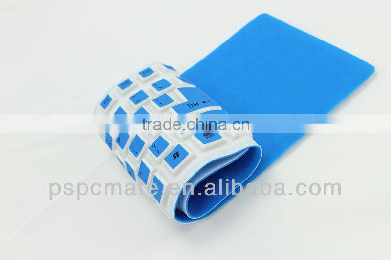 computer silica gel keyboard with led light