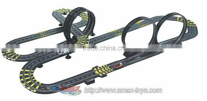 sc-495941 1:43 scale hand powered slot car with track length 9.9 meter