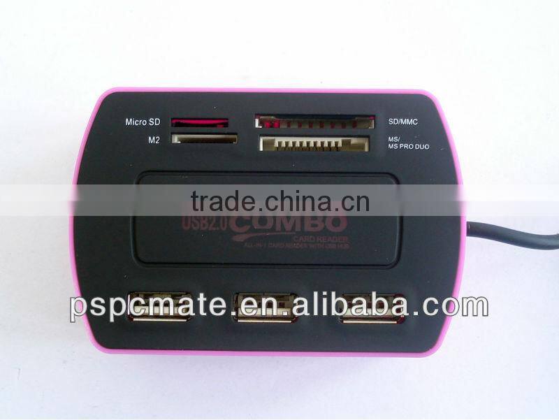 LED logo good usb hub combo card reader driver