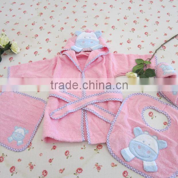 High quality cotton hooded baby towel