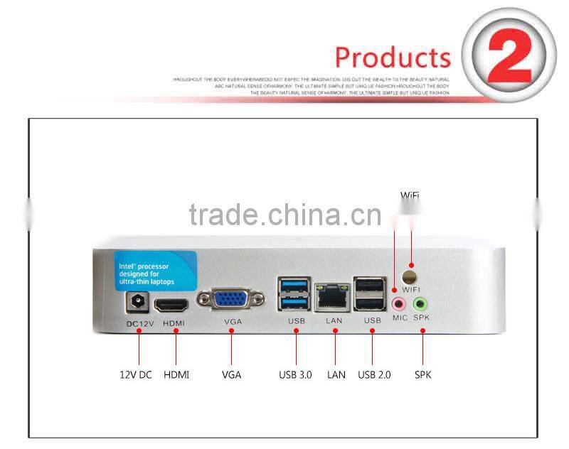 Fanless Small System X26-J1900 Celeron Quad Core Mini PC Win 7 Vensmile W10 i5 5257u 4G RAM 128G SSD With VGA