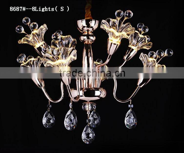LED Modern K9 Clear Crystal Ceiling Light Pendant Lamp Chandelier Lighting