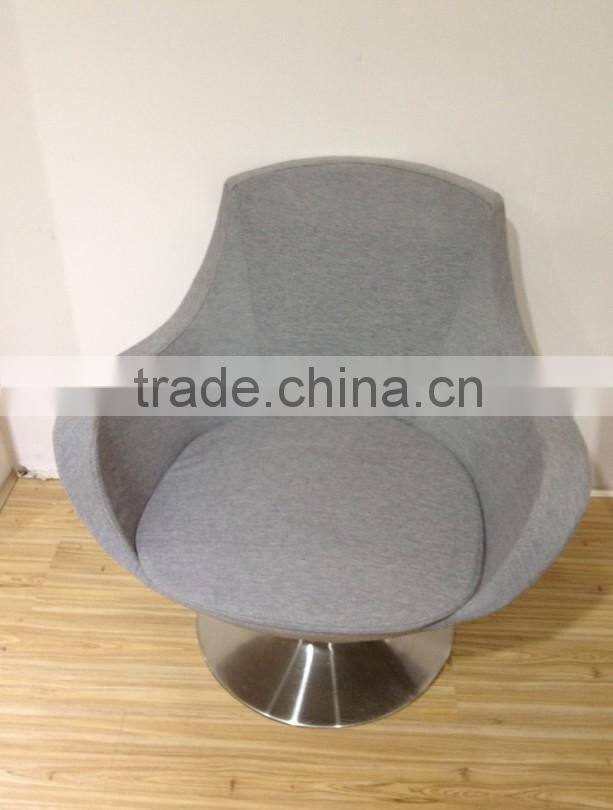 Modern fabric swivel tub chair H-306