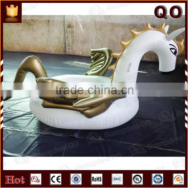 Hot selling summer swimming pvc pegasus inflatable pool toy