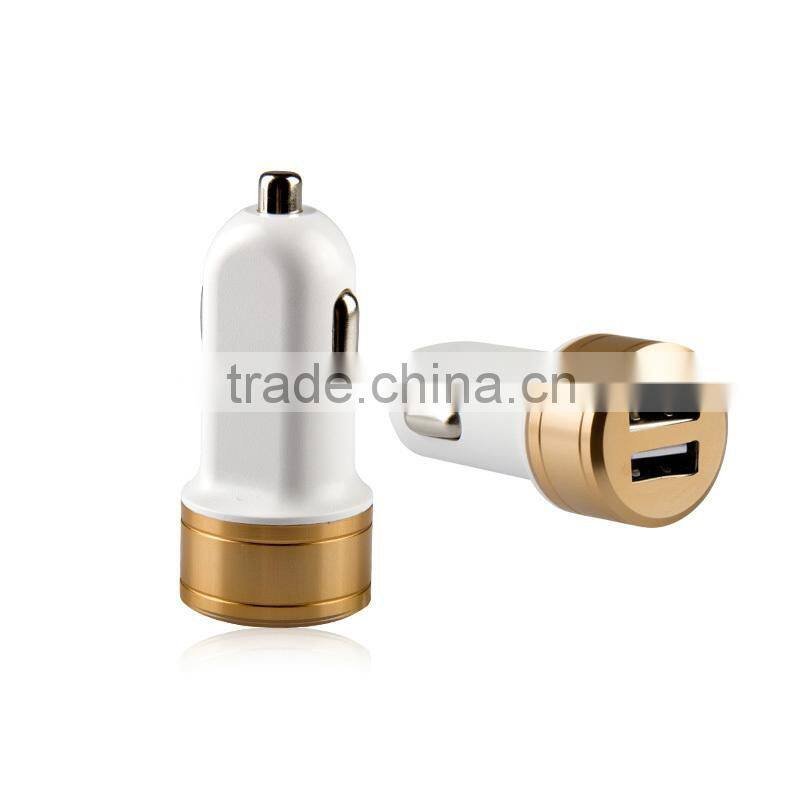 Veister promotional usb dual usb car charger 5v 3.1A HIGH QUALITY portable usb charger