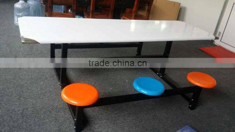 304 stainless steel 6 person dining table