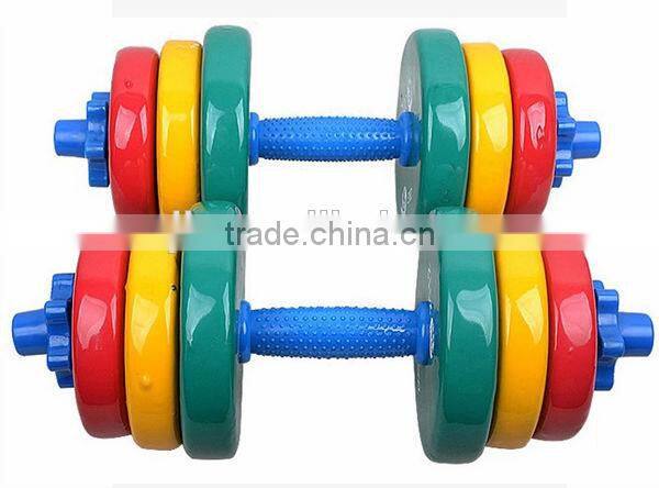 2015 Color vinyl dipped dumbbell Gym Free weights