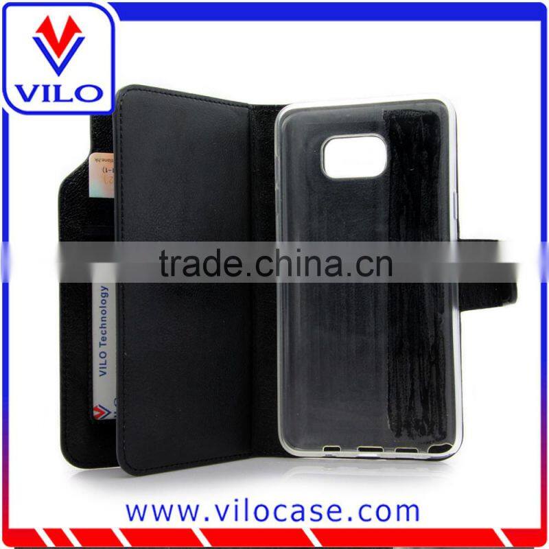OEM card holder wallet leather case for samsung Galaxy Note 5