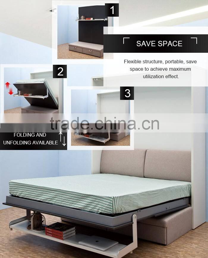 Vertical Single Folding Wall Bed Murphy Loft Bed Mechanism