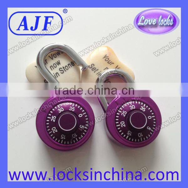AJF high quality 50mm combination padlock with master key